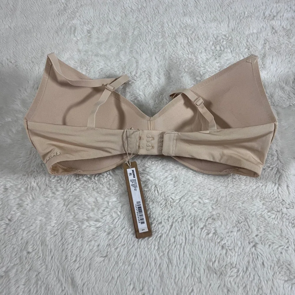 SKIMS Wireless Form Push‎ Up Plunge Bra Sand 32D BR-WRL-1891 NEW - Picture 7 of 14